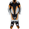 RTX Halo Orange Black Motorcycle Leathers 1Pc Suit